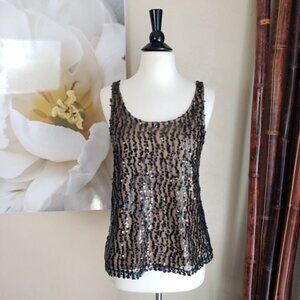Laundry by Shelli ~ Black Sequined Top ~ Sz XS